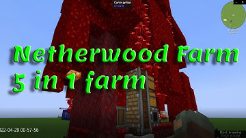 Nether wood Farm: Create Mod Style