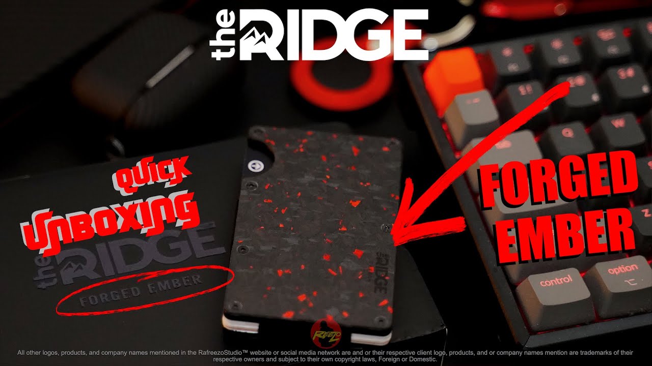 RIDGE FORGED EMBER CARBON FIBER MINIMALIST WALLET QUICK UNBOXING