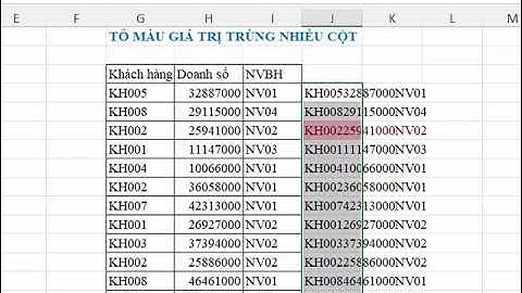 Tô màu dòng nhập trùng thông tin trong Excel #shorts