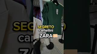 SEGRETO SUI CARTELLINI DI ZARA🏷️‼️ Seguitemi per altre curiosità🤍 #zara  #shopping #zaraitalia