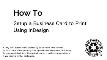 Create a Business Card Using InDesign