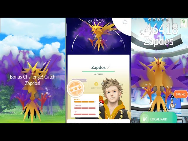 Shiny Zapdos Caught INSANELY FAST