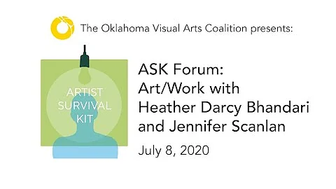 ASK Forum: Art/Work with Heather Darcy Bhandari an...