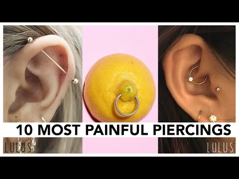 Top 10 Most Painful Piercings!!