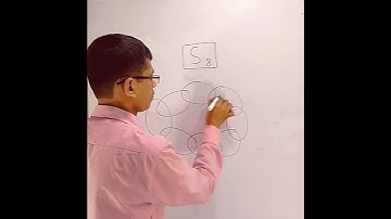 How to draw S8 Structure || Structure of sulphur
