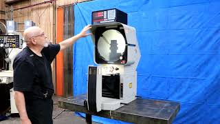 16" DELTRONIC BENCH MODEL (MADE IN USA) HORIZONTAL PROJECTION OPTICAL COMPARATOR
