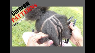 How to Cornrow Patterns! WHAT PATTERN IS THIS REALLY??