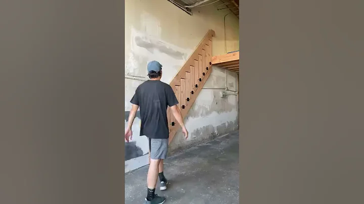 I made a foldable staircase for my workshop! (Watch full YouTube video on my channel!) - DayDayNews