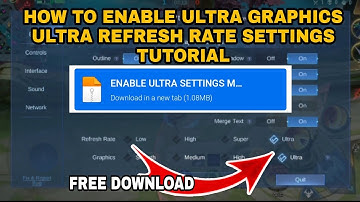 HOW TO ENABLE ULTRA GRAPHICS/ULTRA REFRESH RATE SETTINGS TUTORIAL FOR ANY ANDROID LEXPRO OFFICIAL