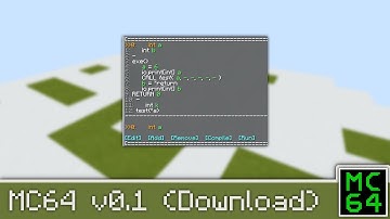 MC64 v0.1 | working & programmable virtual computer in vanilla Minecraft 1.14