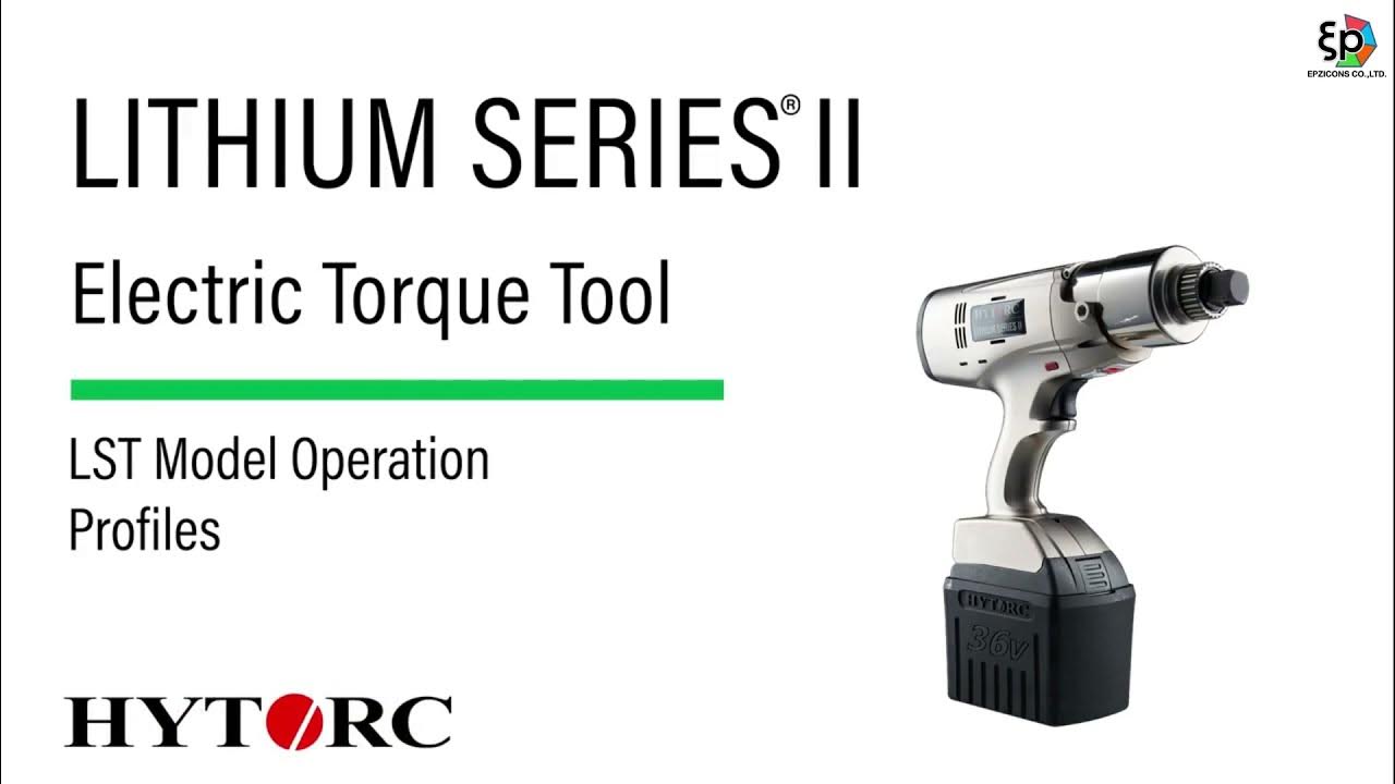 HYTORC LITHIUM SERIES II (LSTII) 7. Profiles YouTube