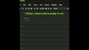 #Python for check a list empty or not