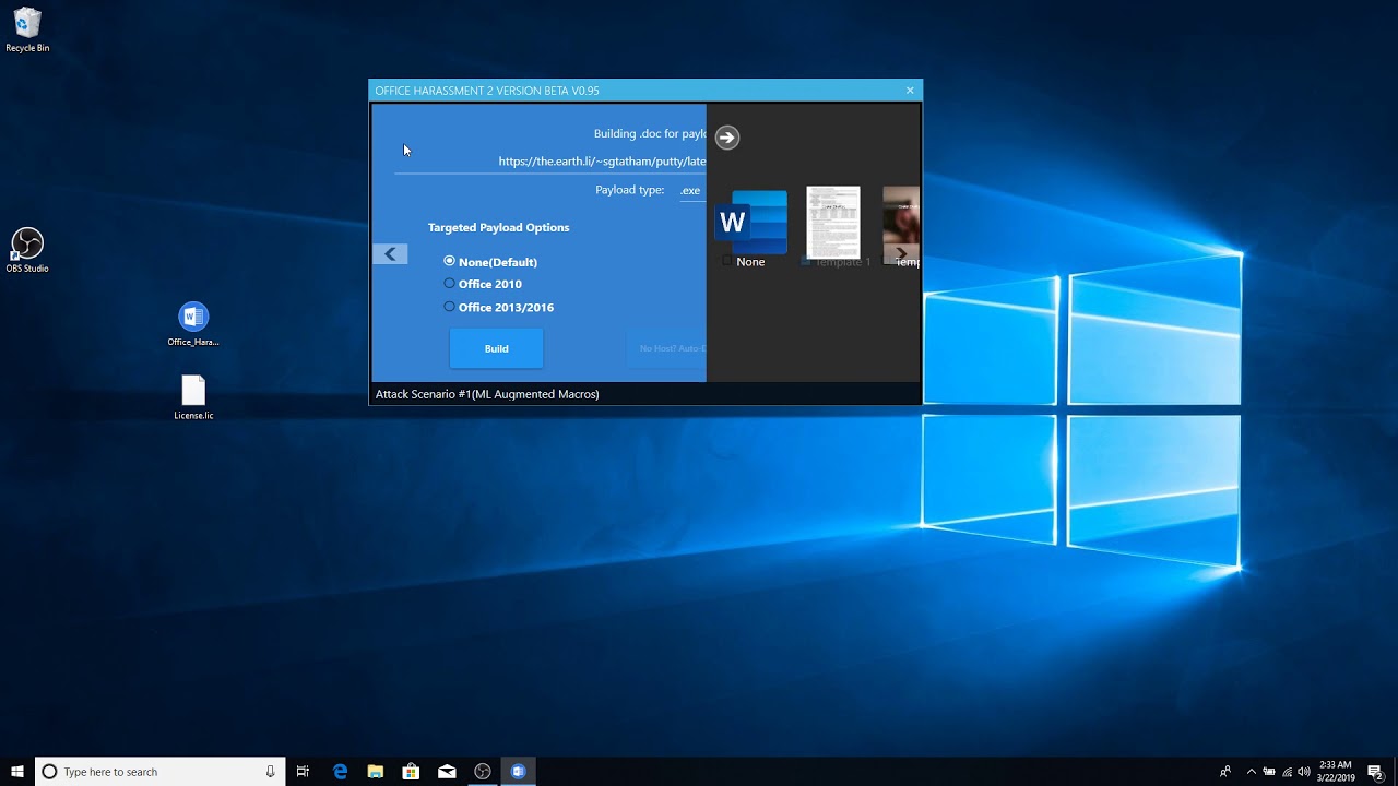 Office Harassment 2 Office Exploit Kit Template System