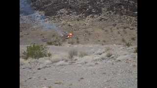 Tannerite and gasoline explosion!  ***Sets fire to hillside***