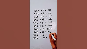 Write the Table of 565 in 16 second only..#maths #mathshack #mathematicks ‎@study_care0 