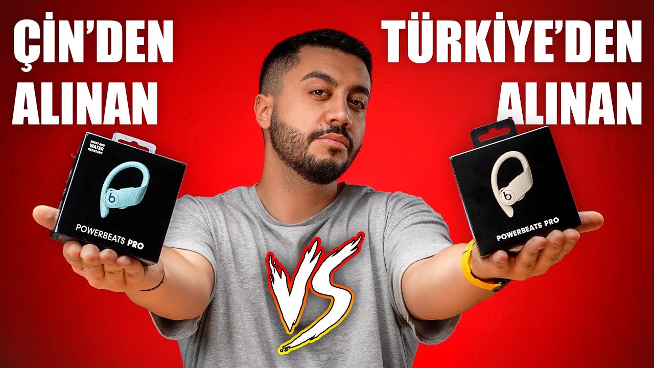 ÇİN'DEN ORİJİNAL DİYE SATILAN POWERBEATS PRO ALDIM (Orijinal ile Karşılaştırdım)