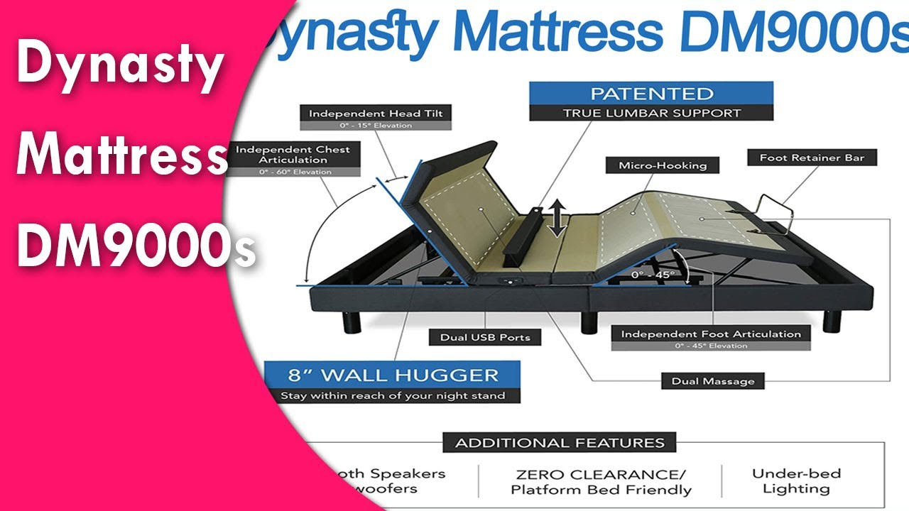 DynastyMattress DM9000s Twin XL Adjustable Bed Base Frame Heavy Duty