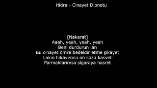 Hidra - Cinayet Dipnotu Lyrics Rap Resimi