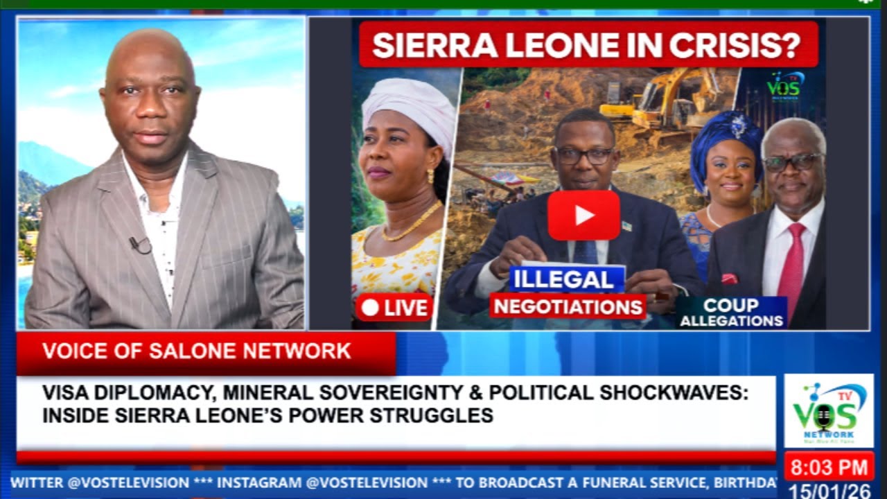 VISA DIPLOMACY, MINERAL SOVEREIGNTY & POLITICAL SHOCKWAVES: INSIDE SIERRA LEONE’S POWER STRUGGLES