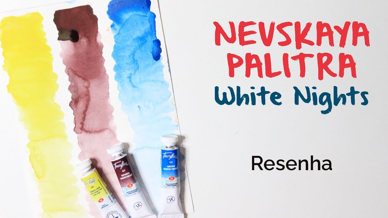 [sub] Обзор | НЕВСКАЯ ПАЛИТРА БЕЛЫЕ НОЧИ Ботаническая АКВАРЕЛЬ НАБОР 3 | @anablueartwork