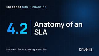 Anatomy of an SLA | ISO 20000 SMS in Practice 4.2