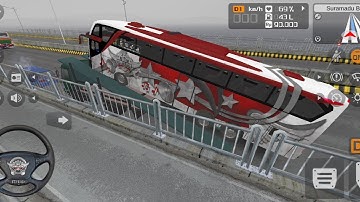 Best Full Lighting Happy Ride Bus Simulator Indonesia difficult Map Mod Android Gameplay Video 