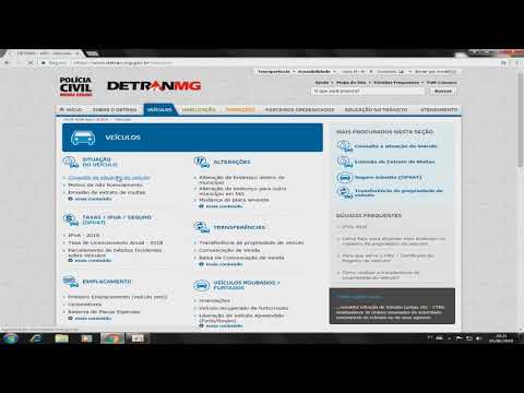 Aprenda como consultar situação do veiculo multas -  DETRAN MG