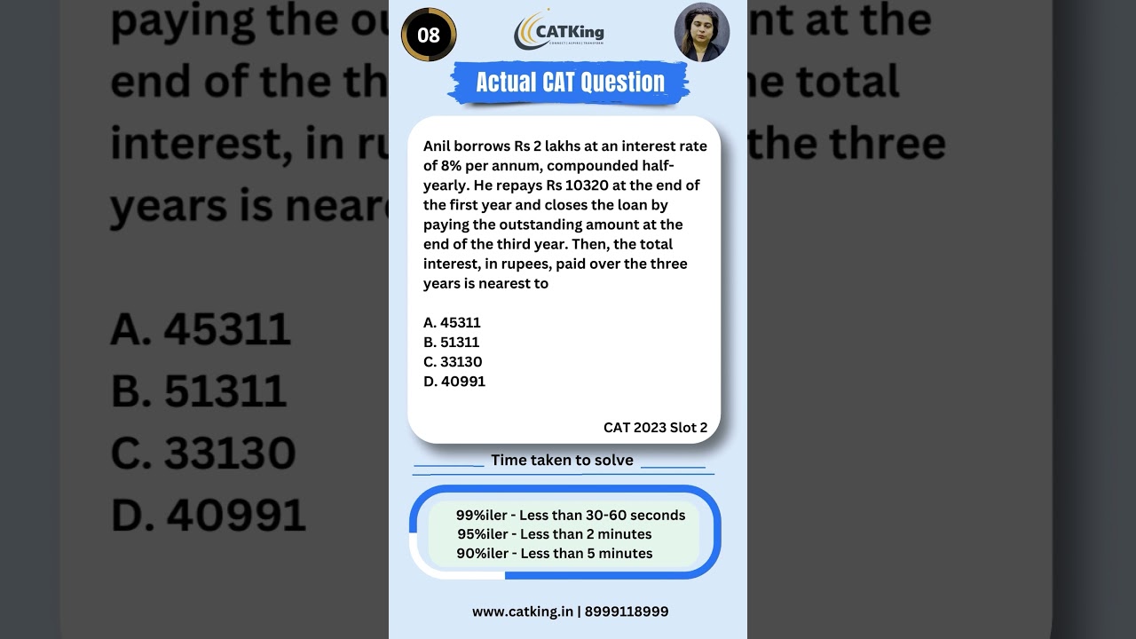 CAT quants preparation | Actual CAT questions | CATKing PYQ series