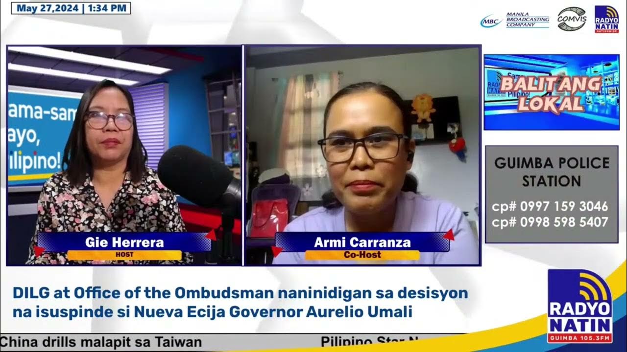 DILG at Ombudsman naninidigan sa desisyon na isuspinde si Nueva Ecija