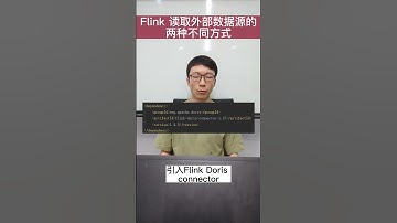 Flink读取外部数据源的2种方式。 #大数据