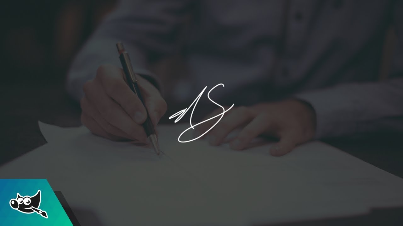 Gimp Tutorial: Use Your Signature As A Watermark