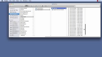 Final Draft 9 | How to Use the Backup Folder Mac