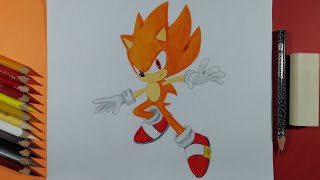Dibujando a Fire Sonic | Sonic Forces: Speed Battle | Drawing Fire Sonic