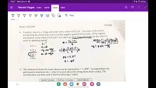 Physics 110 | GR3 Review | MC 4 - 6 | Angular Kinematics, Moment of Inertia, Angular Speed (RH Rule)