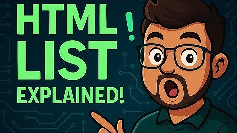 Master HTML Lists in 5 Minutes | Ordered, Unordered  Lists Explained 🔥