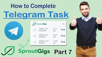 How to Complete Telegram Join bot Task in Sproutgigs | Telegram Category | Telegram Task #sproutgigs