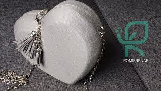 DIY beautiful Heart-shaped HandBag/Clutch