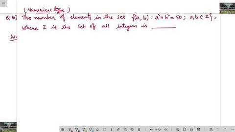 The number of elements in the set {(a,b)/a^2+b^2=50} where z is the set of all integers/nta/Jee