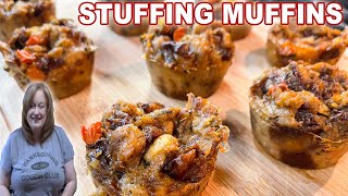 STUFFING MUFFINS Using White Bread | A Thanksgiving Side Dish Delight Recipe