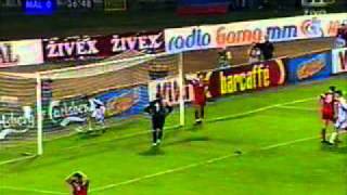 avtogol Debona na tekmi Slovenija-Malta 2002