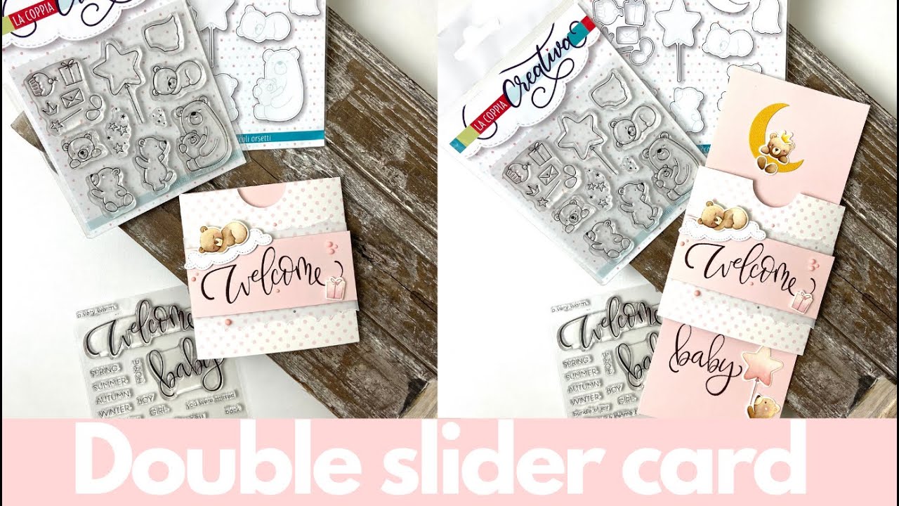 Double slider card - Piccoli Orsetti - Coppia Creativa - Modascrap