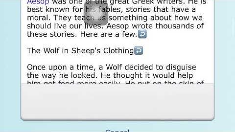Typing test #1 Aesop Fables 47 wpm