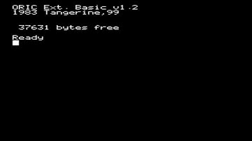 Tangerine Oric Atmos Basic v1.2