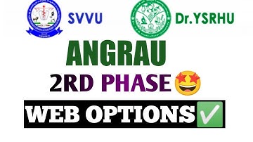 AP EAMCET BIPC BSC AG VETERINARY 2ND PHASE  COUNCELLING WEB OPTIONS LATEST DATES