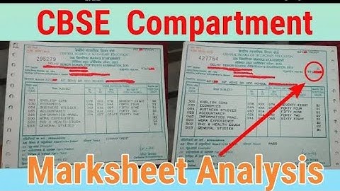 CBSE COMPARTMENT Marksheet|Different between COMPARTMENT Marksheet and PASS Marksheet|Hasan Siddiqui