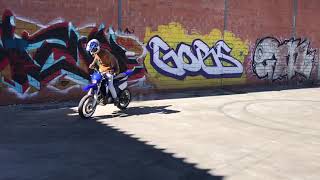 Yamaha Dtr 125 Sm circle burnout