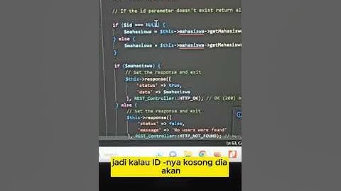 Membuat Rest API Menggunakan Framework Codeigniter 3 #restapi #ci3