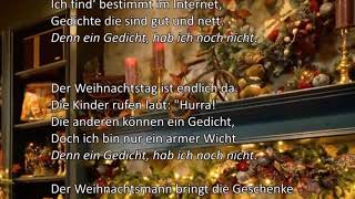 Weihnachtsgedicht - Denn ein Gedicht hab ich noch nicht (Peer Wilms)