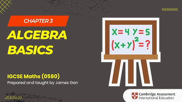 IGCSE Maths (0580) - Chapter 3: Algebra Basics