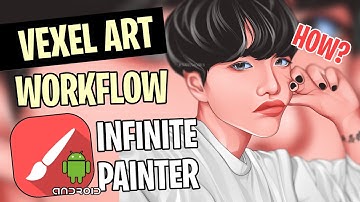 VECTOR / VEXEL ART WORKFLOW using Infinite Painter